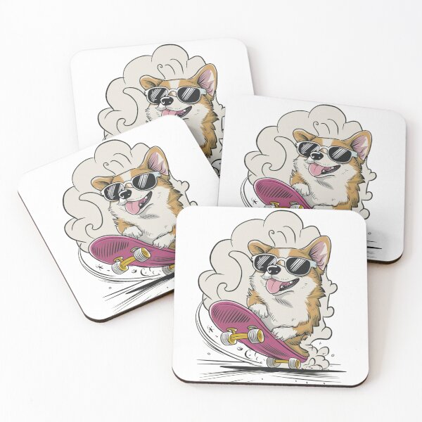 Item preview, Cute corgi on a skateboard designed and sold by WildernessTints.