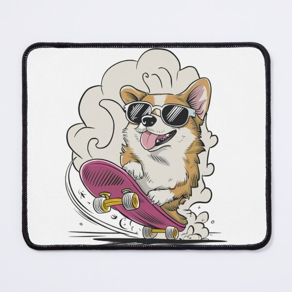 Item preview, Cute corgi on a skateboard designed and sold by WildernessTints.