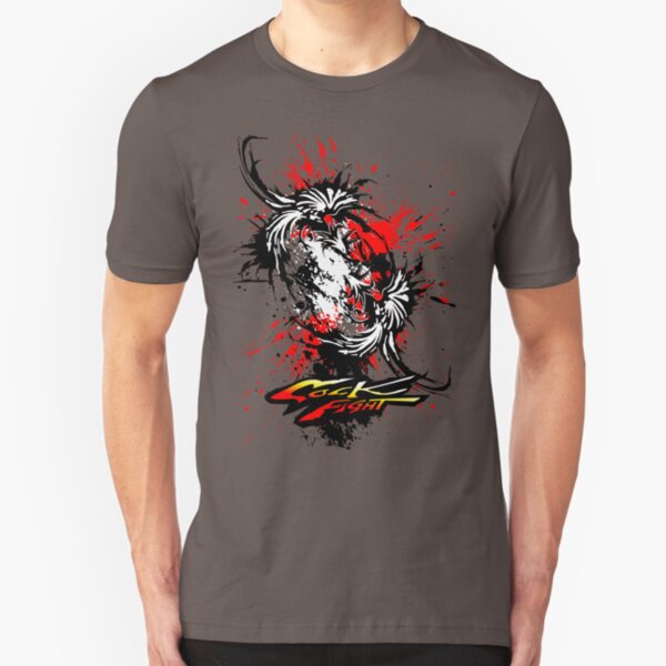 Ready....Fight! (Fighting Rooster 2) Slim Fit T-Shirt