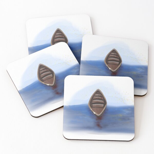 Item preview, Serene Boat's Reflection designed and sold by SheepTigerArt.