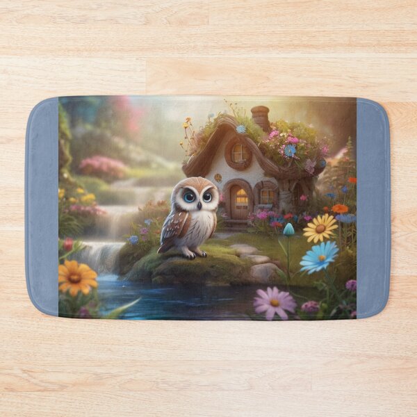Item preview,  Baby Owl Beside Enchanting Fairy House  designed and sold by T-shirtMill.