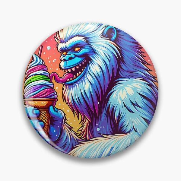 Item preview, Yeti Eating Ice Cream designed and sold by I-I-Trading-Co.