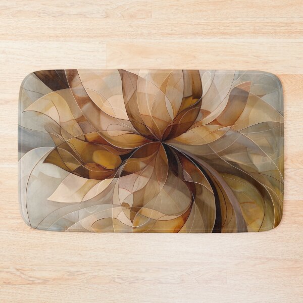Item preview, Muted earthtone Lotus flower print designed and sold by dcrc.