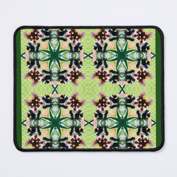 Item preview, Green Chihuahua Kaleidoscope Pattern - Blocks designed and sold by Nikki Fortuin Arts & Crafts.