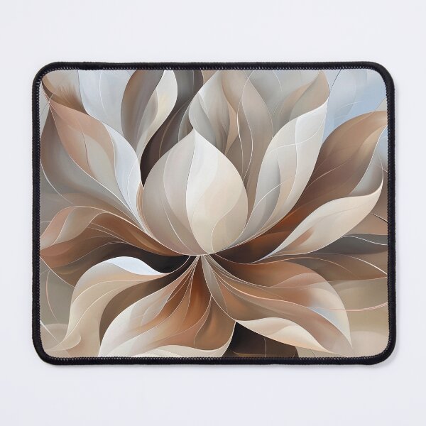 Item preview, Muted earthtone Lotus flower print designed and sold by dcrc.