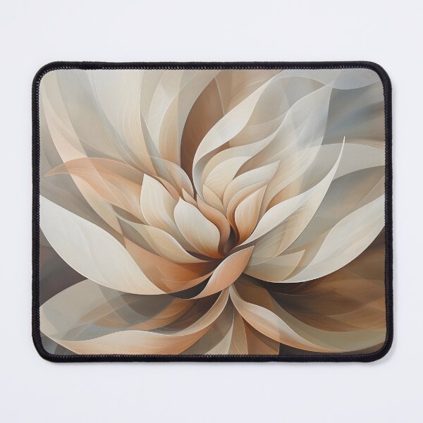 Item preview, muted earthtone lotus flower print designed and sold by dcrc.