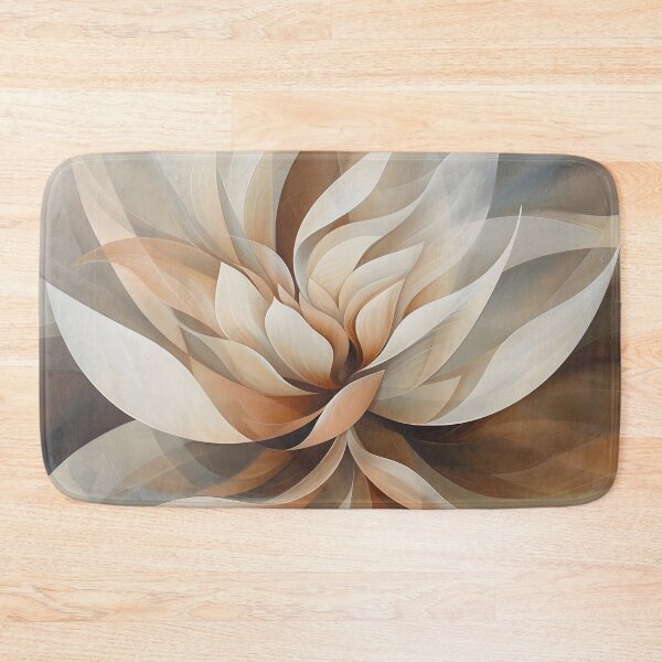 Item preview, muted earthtone lotus flower print designed and sold by dcrc.
