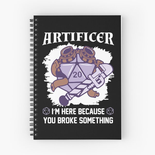Item preview, Artificer D20 Motto - Dungeons & Dragons Artificer Class designed and sold by sunburstrpg.