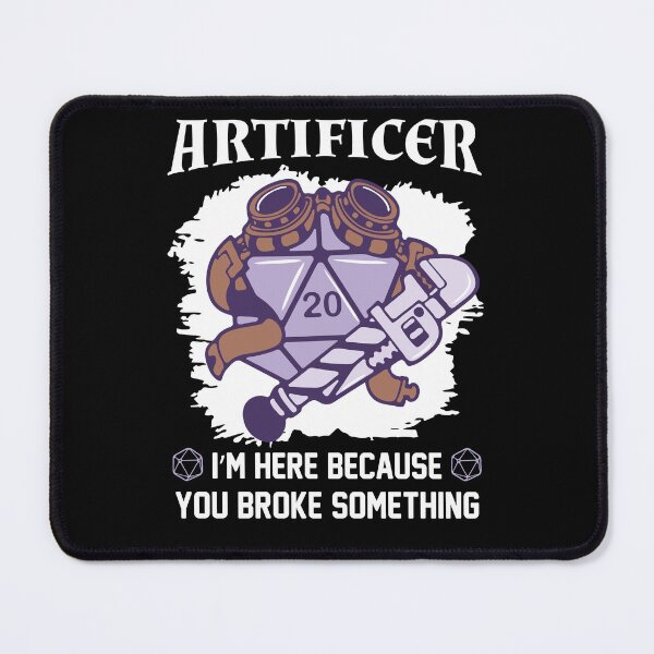 Item preview, Artificer D20 Motto - Dungeons & Dragons Artificer Class designed and sold by sunburstrpg.