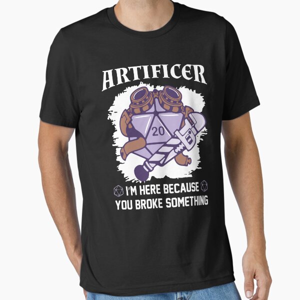 Item preview, Artificer D20 Motto - Dungeons & Dragons Artificer Class designed and sold by sunburstrpg.