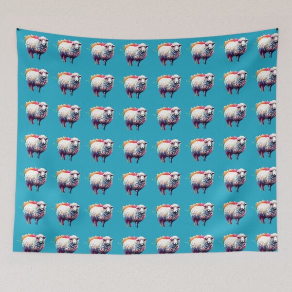 Item preview, colorful and beautiful fluffy sheep designed and sold by Marcoshop10.
