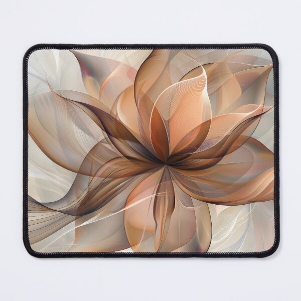 Item preview, muted earthtone lotus flower print designed and sold by dcrc.