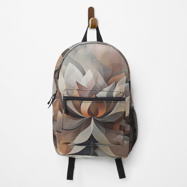 Item preview, muted earthtone lotus flower print designed and sold by dcrc.