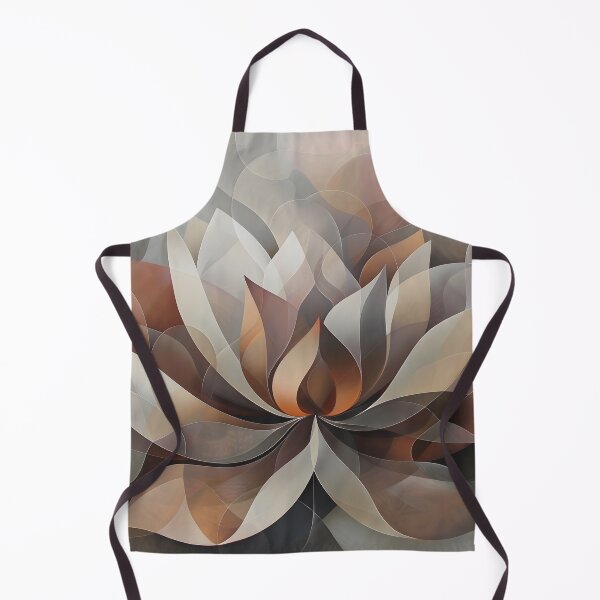 Item preview, muted earthtone lotus flower print designed and sold by dcrc.