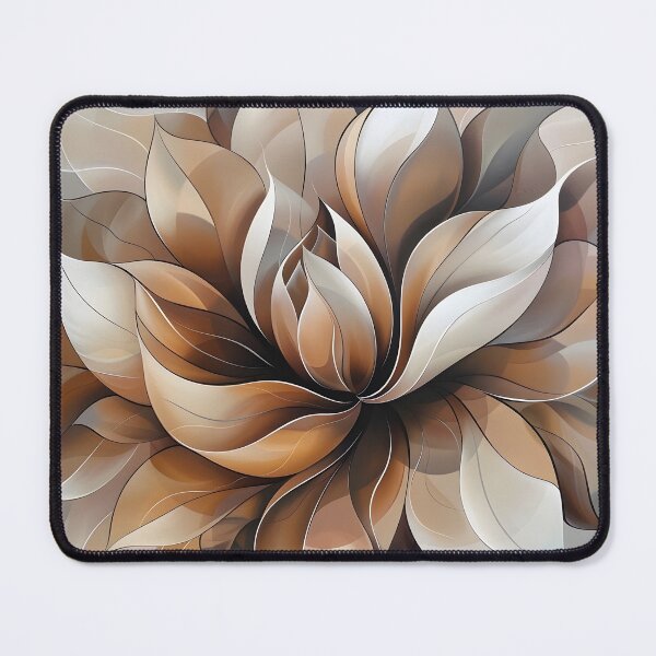 Item preview, muted earthtone lotus flower print designed and sold by dcrc.