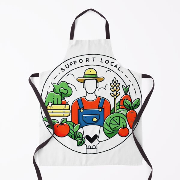 Item preview, Eat Local Support Local Farmers designed and sold by LoveDesignMania.