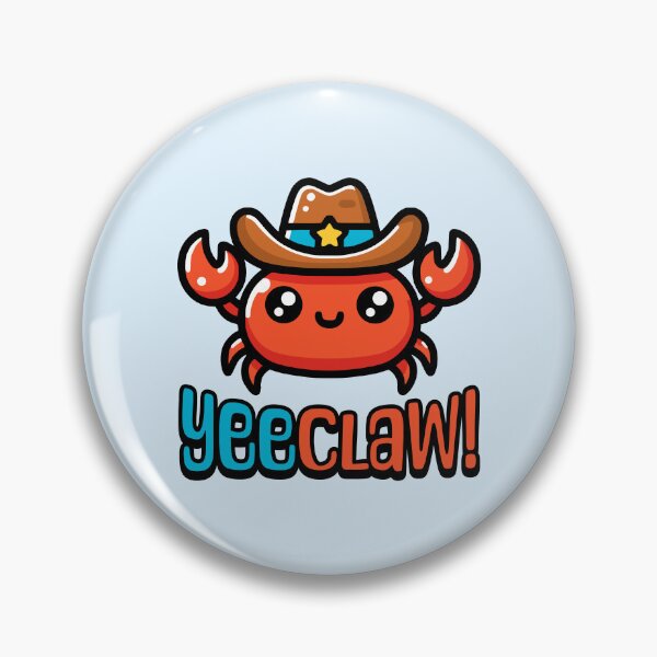 Item preview, YeeClaw! Cute Cowboy Crab Cartoon designed and sold by PMCreative.