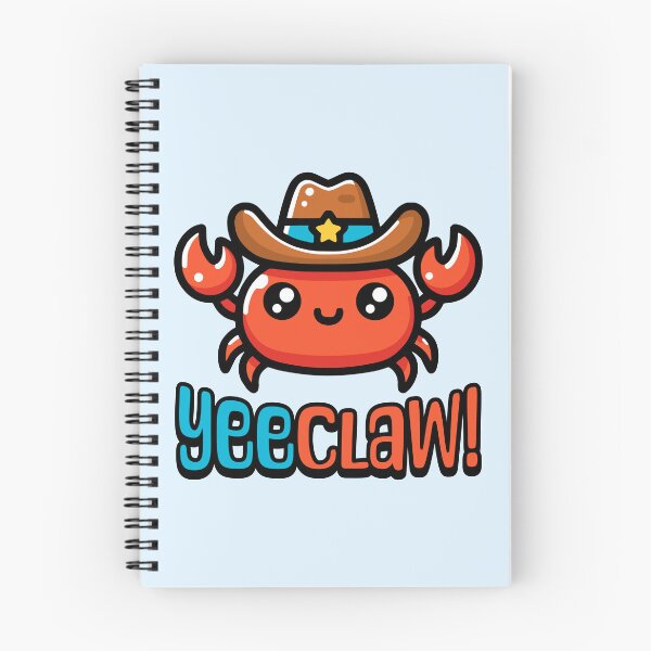 Item preview, YeeClaw! Cute Cowboy Crab Cartoon designed and sold by PMCreative.