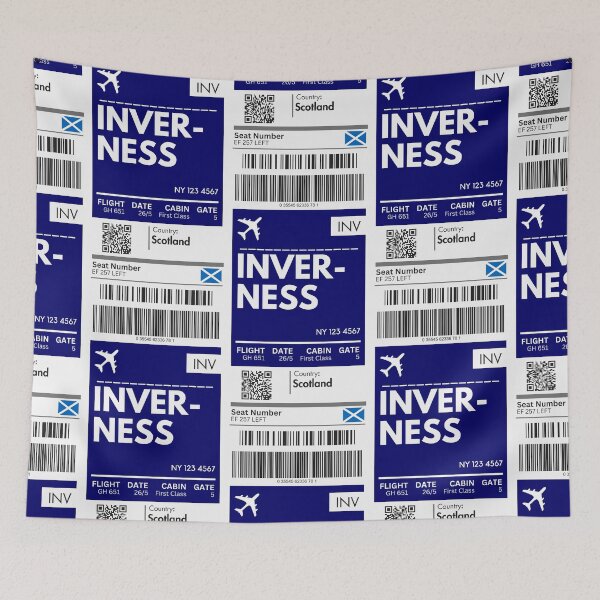 Item preview, Inverness Airplane Boarding pass designed and sold by RoamInk.