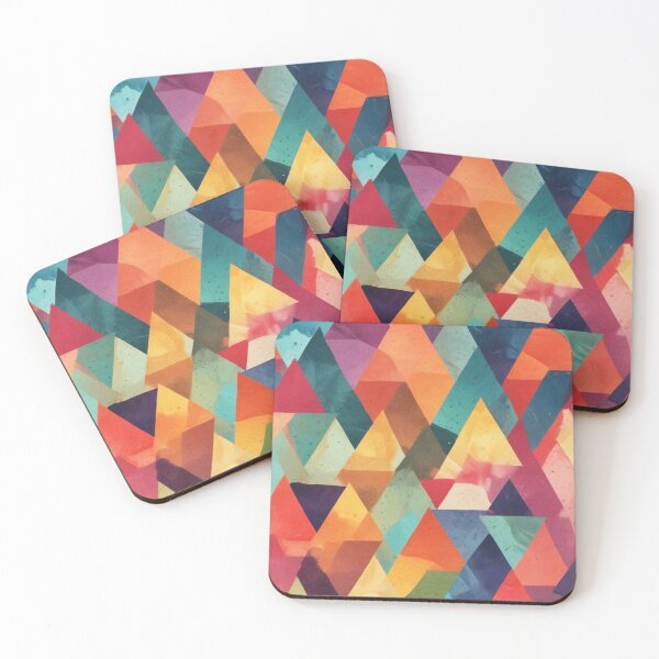 Item preview, colorful geometry triangle pattern design designed and sold by Anshu3813.