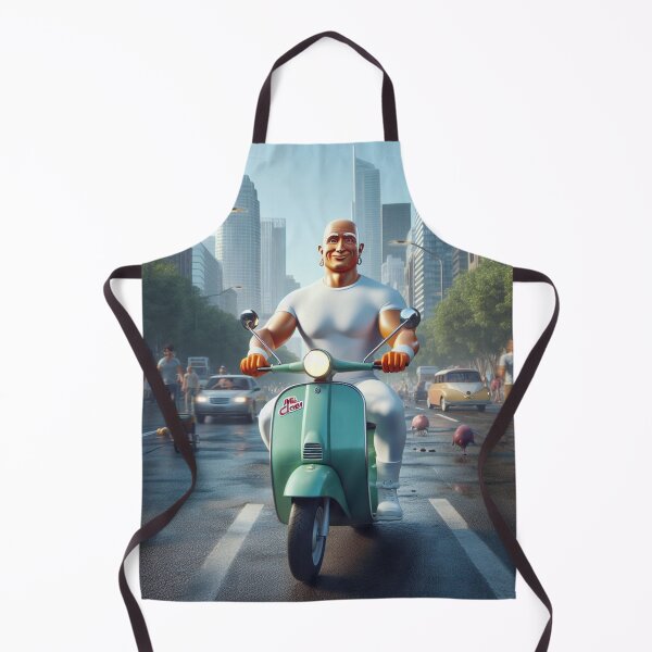 Item preview, Mr.Clean Driving a Moped In the city Fan ART designed and sold by SaraDatCool.