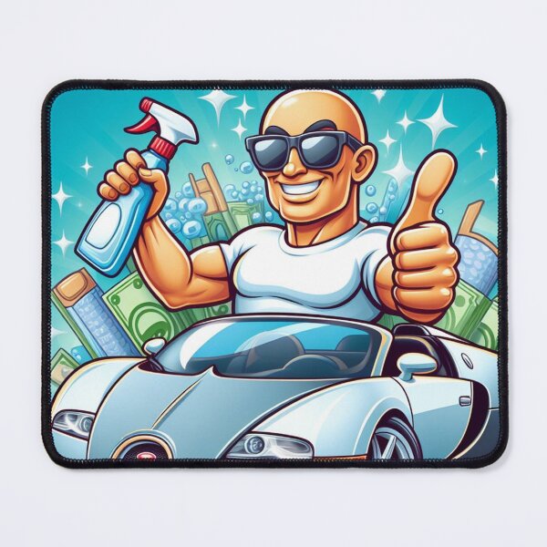 Item preview, Mr.clean in a cash money Bugatti Fan ART ai drawn designed and sold by SaraDatCool.