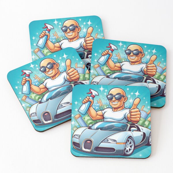 Item preview, Mr.clean in a cash money Bugatti Fan ART ai drawn designed and sold by SaraDatCool.