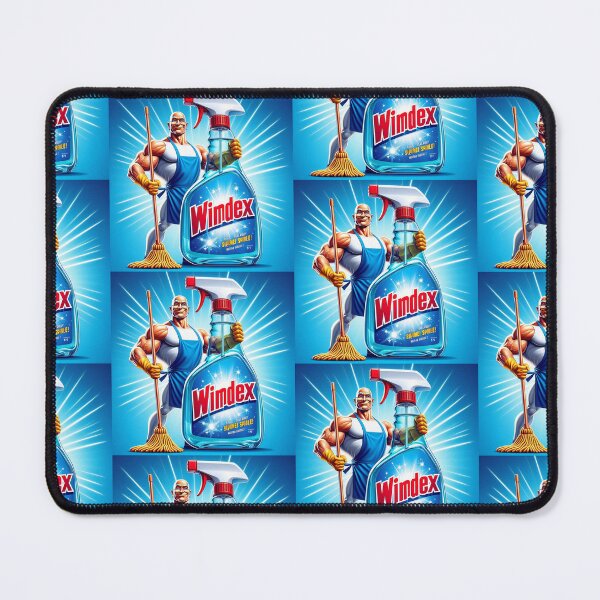 Item preview, Nothing Like Mr.Clean holding some Wimdex Fan ART LIGHT BLUE designed and sold by SaraDatCool.
