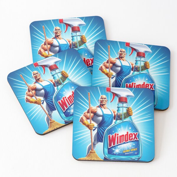 Item preview, Nothing Like Mr.Clean holding some Wimdex Fan ART LIGHT BLUE designed and sold by SaraDatCool.