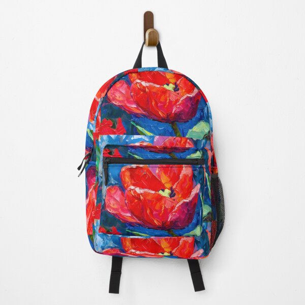 Item preview, Dynamic Red Tulip- Vibrant Brushstrokes Bring Lively Presence Generative AI designed and sold by OlfactoART Studio.