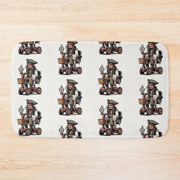 Item preview, Jack Sparrow riding a mobility scooter Fan Artwork designed and sold by SaraDatCool.