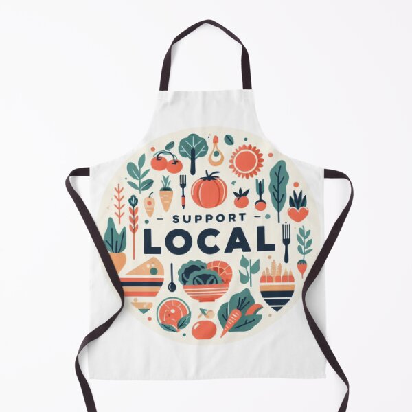 Item preview, Eat Local Support Local Farmers designed and sold by LoveDesignMania.