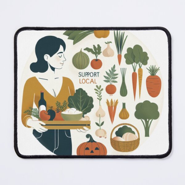 Item preview, Coma local Apoye a los agricultores locales designed and sold by LoveDesignMania.