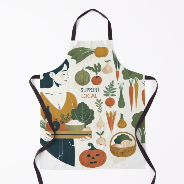 Item preview, Eat Local Support Local Farmers designed and sold by LoveDesignMania.