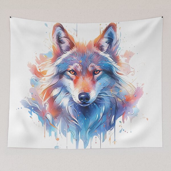 Item preview, wolf face designed and sold by maniabx.