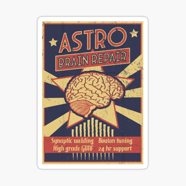 Astro Brain Repair Sticker