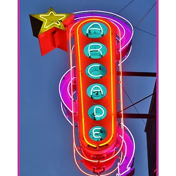 Artwork thumbnail, Neon Arcade Sign by RWCarpenter