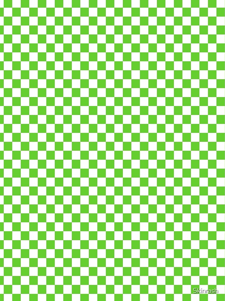 Thumbnail 3 of 3, Scarf, Green checker pattern designed and sold by Skinrash.