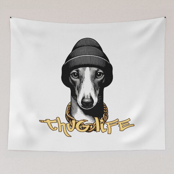 Item preview, Greyhound Thug Life Gangster Life Gift designed and sold by Pineapple-Tree.