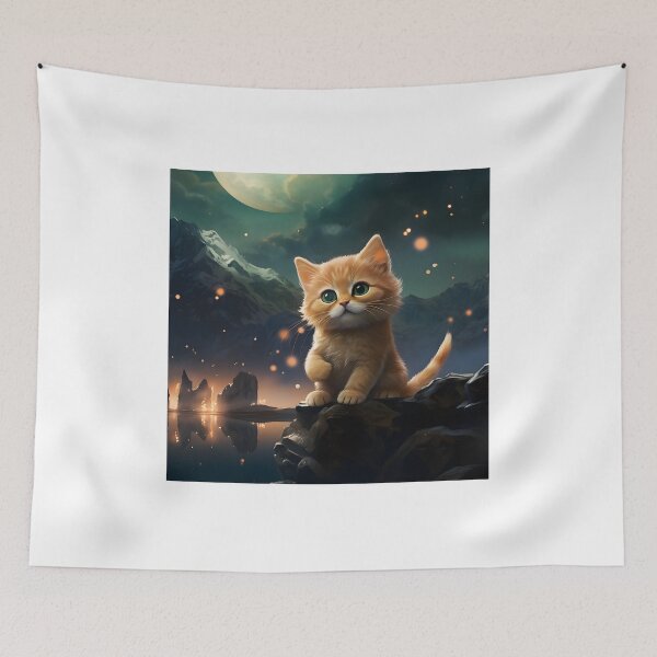 Item preview, Wise Amphibian Guides Kitten on Hike Through Winter Wonderland designed and sold by Shirtastically.