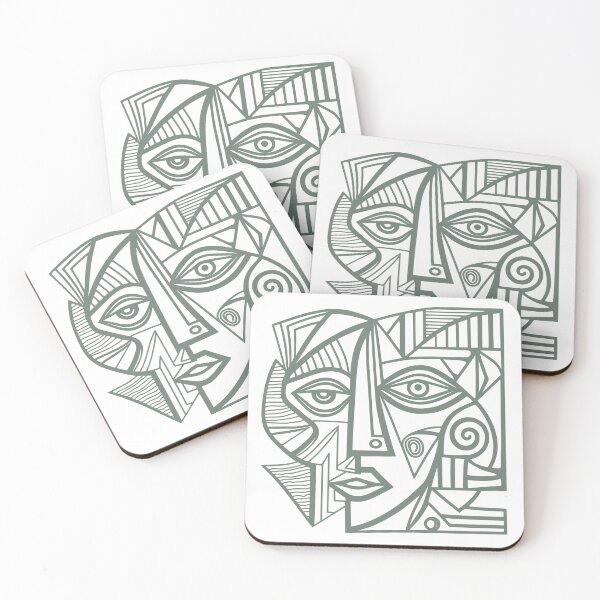 Item preview, Artsy Cubism Face Wonky Womens Face designed and sold by whyitsme.