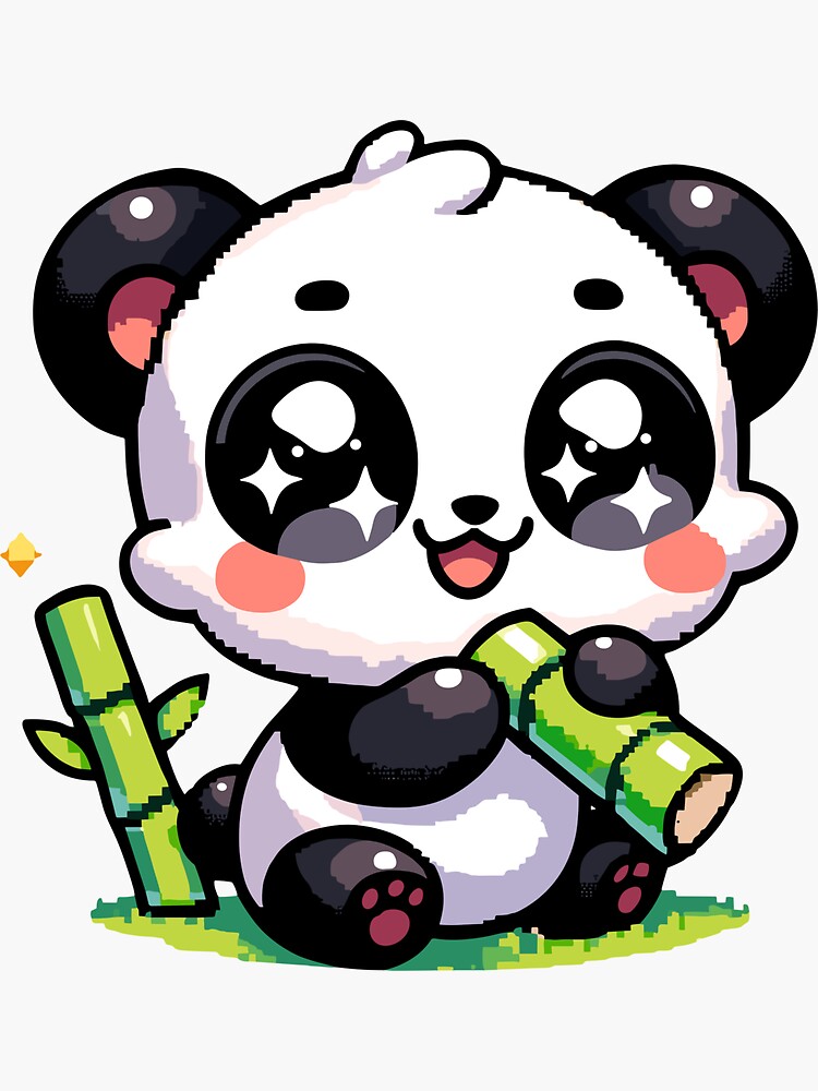 Kawaii Pixel Art Panda