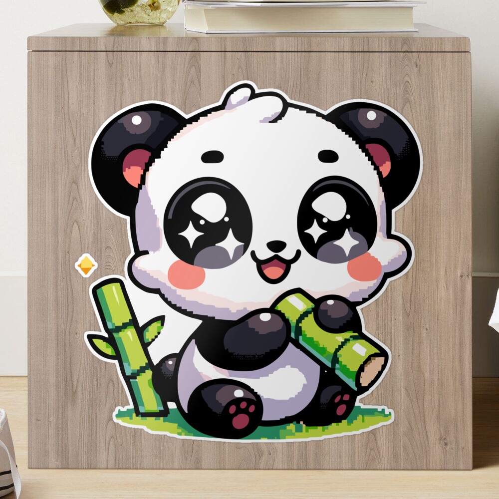 Kawaii Pixel Art Panda
