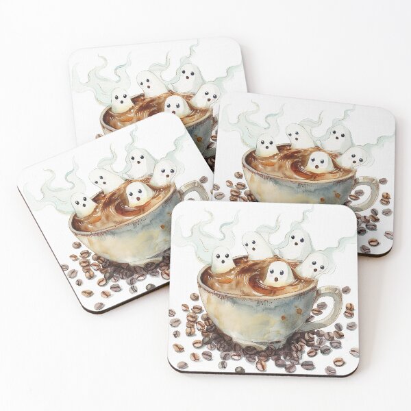 Item preview, Ghosts or Clouds in my Coffee designed and sold by Claudia Bartoli-McKinney.