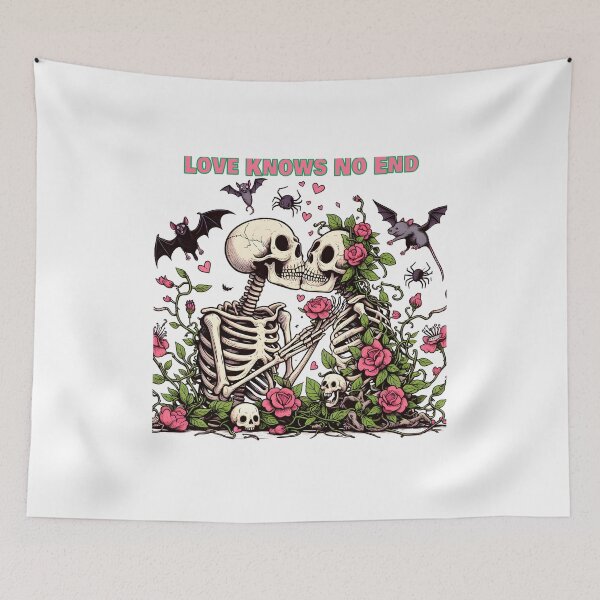 Item preview, Skeleton love knows no end, and Captures Love Beyond Time designed and sold by Starwebd.