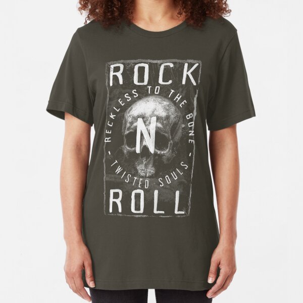 Rock N Roll - Reckless To The Bone Slim Fit T-Shirt