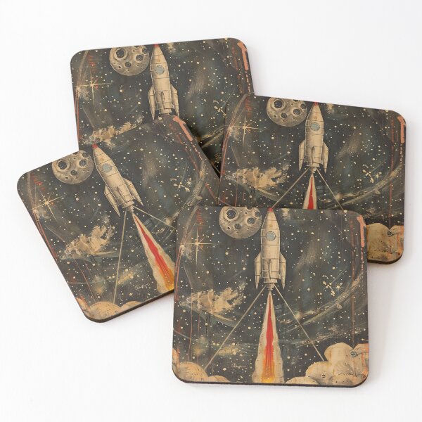 Item preview, Retro Rocketship designed and sold by Retro Type.