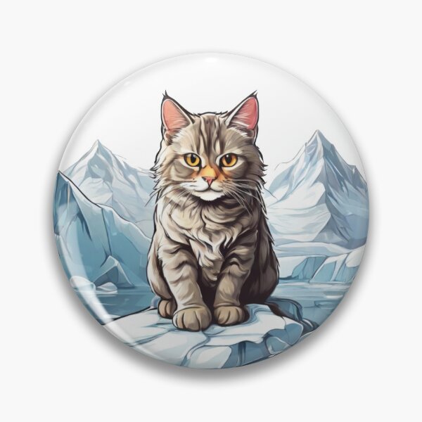 Aperçu de l'œuvre chat sur le glacier créée et vendue par Karaz's Animal Kingdom.