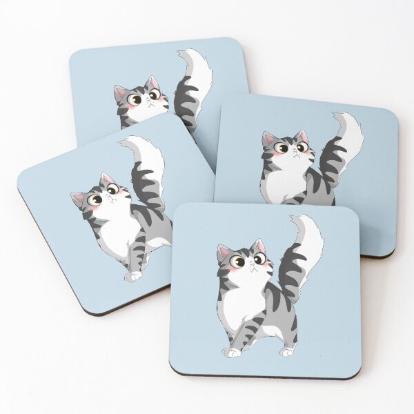 Item preview, Curious grey kitty designed and sold by Lovelylylyly.