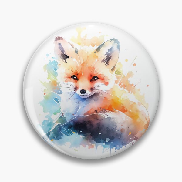 Item preview, fox watercolor  designed and sold by maniabx.